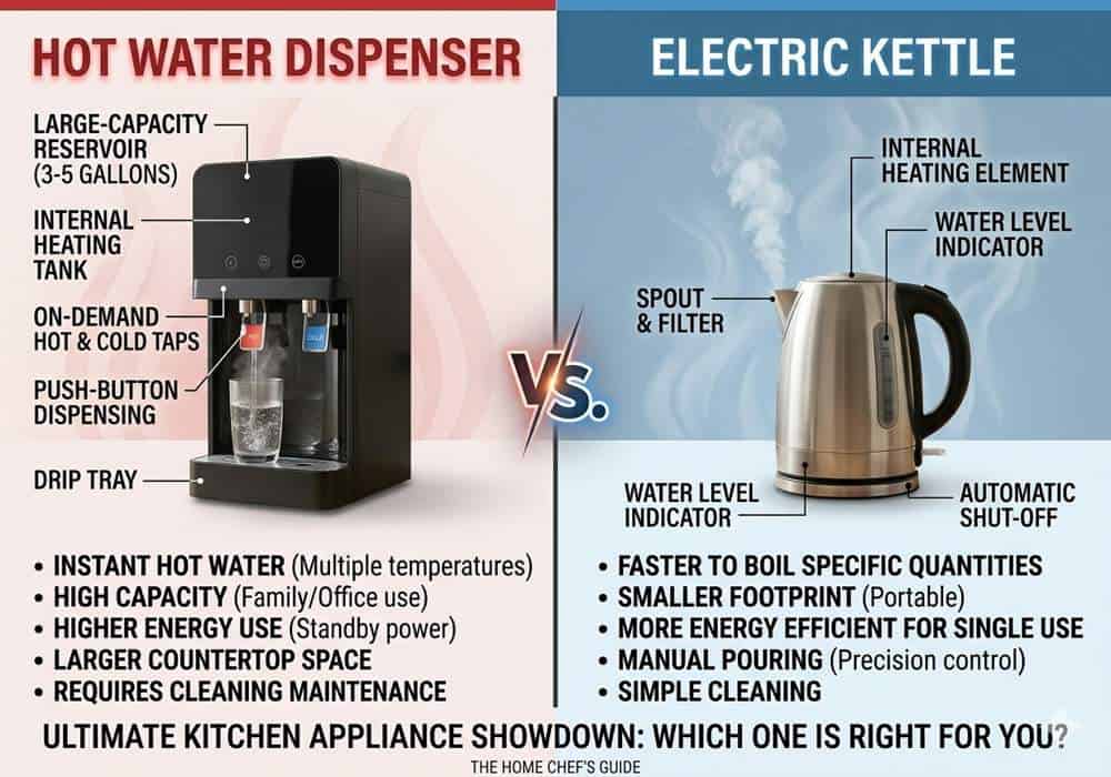 Hot Water Dispenser vs. Kettle