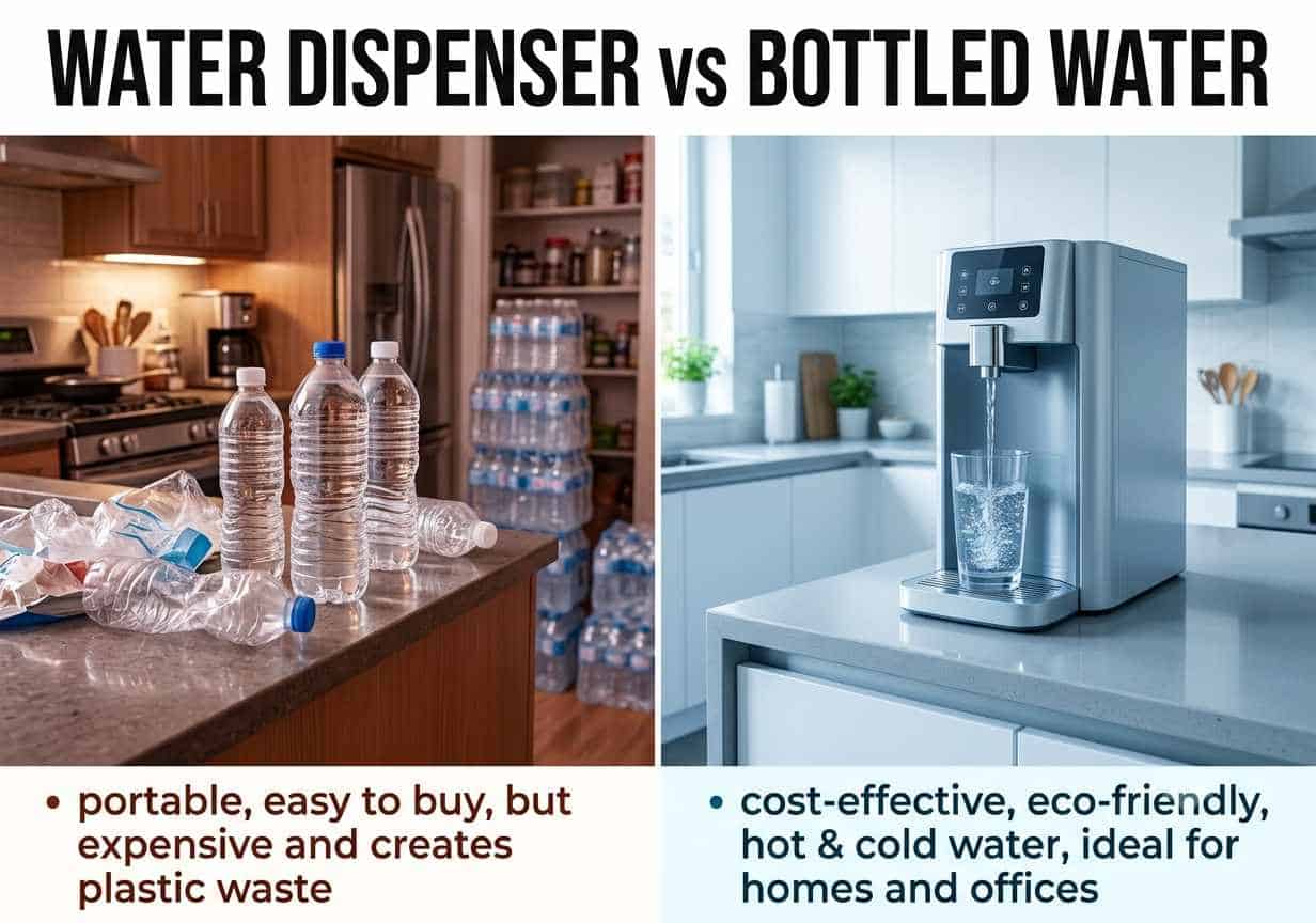 Water Dispenser vs Bottled Water